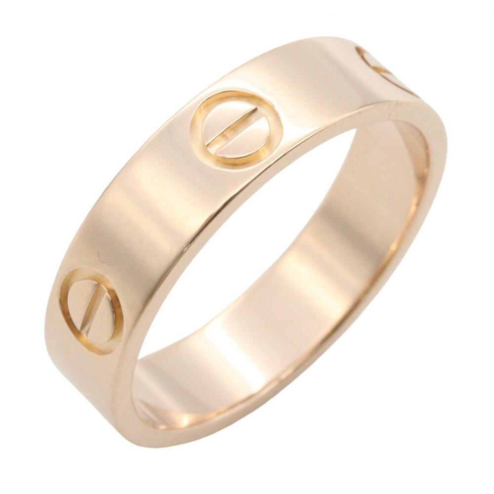 Cartier Love Ring, 18K Pink Gold (PG), Men's/Women's, Tone, B4084600